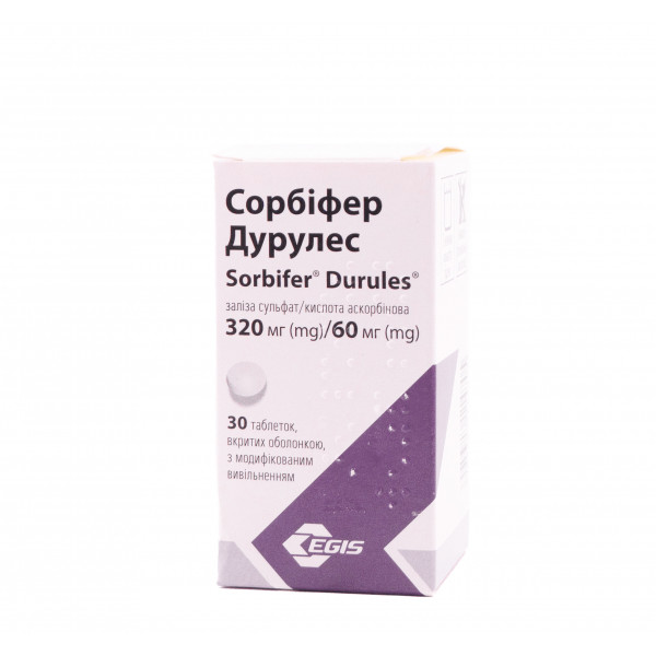Сорбіфер Дурулес таблетки, 30 шт.