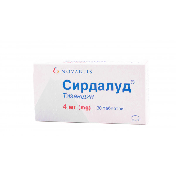 Сирдалуд таблетки по 4 мг, 30 шт.