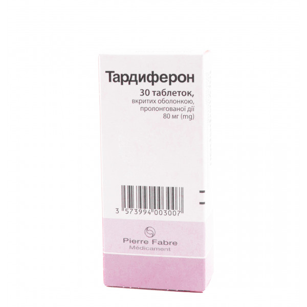 Тардиферон таблетки по 80 мг, 30 шт.