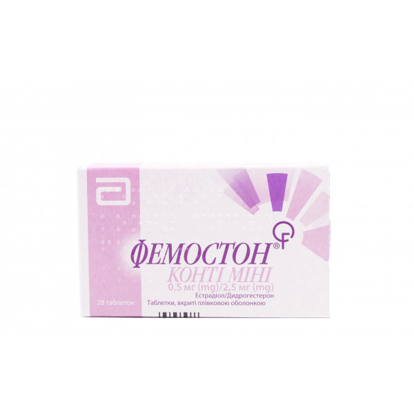 Фемостон Конті Міні таблетки, 0,5 мг/2,5 мг, 28 шт.